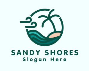 Summer Beach Island logo design