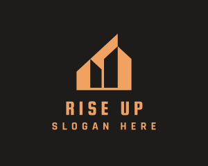 Orange Urban Building  logo design