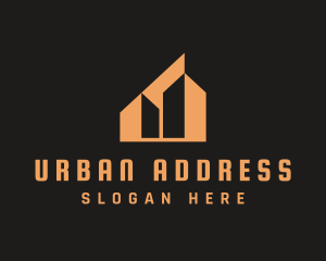 Orange Urban Building  logo design