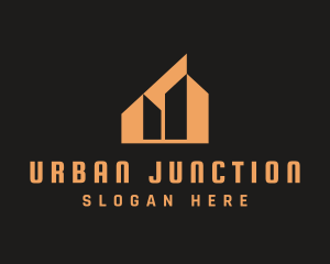 Orange Urban Building  logo design