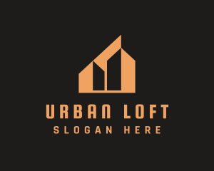 Orange Urban Building  logo design