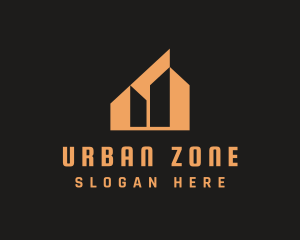 Orange Urban Building  logo design