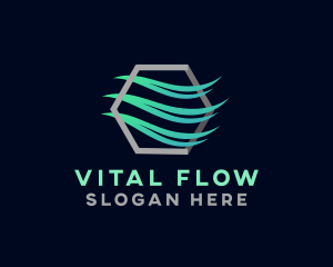 Wind Wave Ventilation logo design