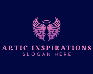 Spiritual Halo Wings logo design