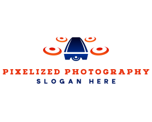 Surveillance camera Drone logo design