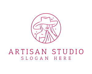 Fashion Hat Beauty  logo design