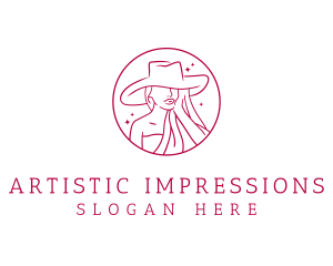 Fashion Hat Beauty  logo design