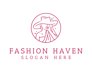 Fashion Hat Beauty  logo design