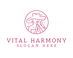 Fashion Hat Beauty  logo design