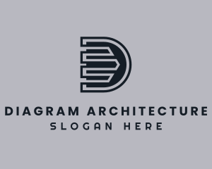 Real Estate Architecture Letter D logo