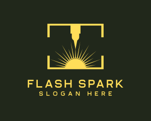 Industrial Laser Spark logo design