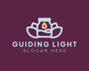 Calming Light Jar logo design