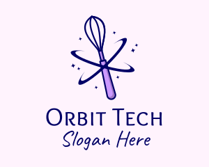 Starry Whisk Orbit logo design