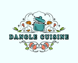 Cooking Pot Cuisine logo design