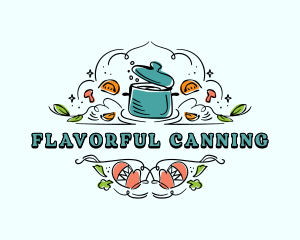 Cooking Pot Cuisine logo design