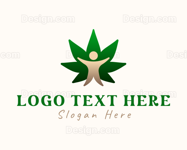 Human Hemp Plant Logo