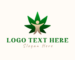 Human Hemp Plant logo