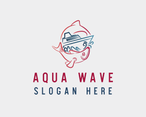 Red Fish Boating logo design