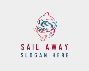 Red Fish Boating logo design