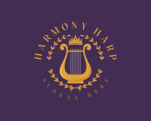 Musical Lyre Harp logo