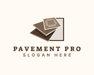 Floor Pavement Tiling  logo design