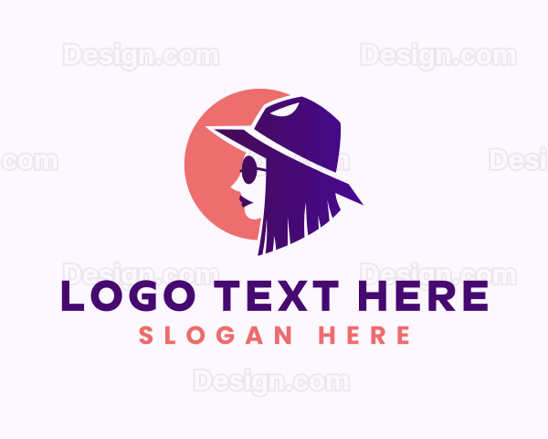 Fedora Female Fashion Logo