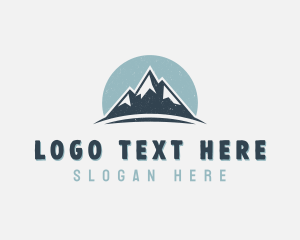 Rustic Mountain Peak logo