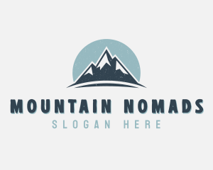 Rustic Mountain Peak logo design