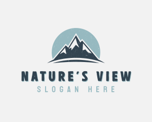 Rustic Mountain Peak logo design