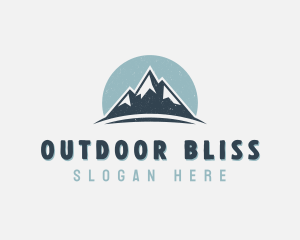 Rustic Mountain Peak logo design