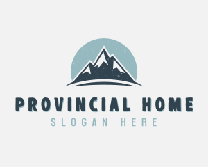 Rustic Mountain Peak logo design