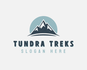 Rustic Mountain Peak logo design