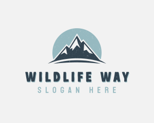 Rustic Mountain Peak logo