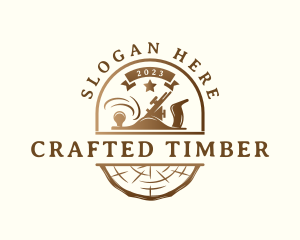 Carpentry Lumber Woodwork logo design