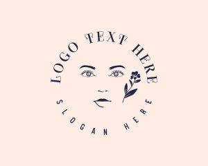 Floral Beauty Face logo