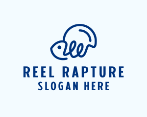 Fishing Line Fish logo