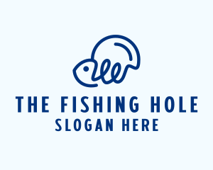 Fishing Line Fish logo