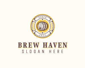 Brewery Beer Barrel logo design