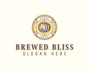 Brewery Beer Barrel logo design