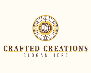 Brewery Beer Barrel logo design