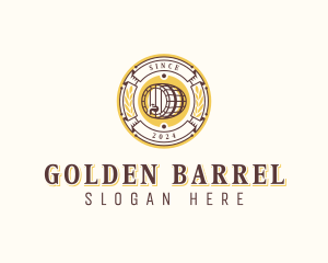 Brewery Beer Barrel logo design