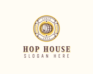 Brewery Beer Barrel logo design