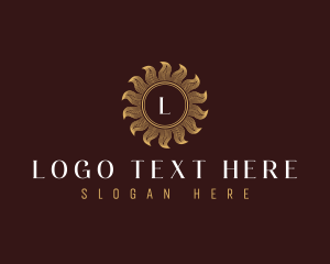 Premium Luxury Sun logo