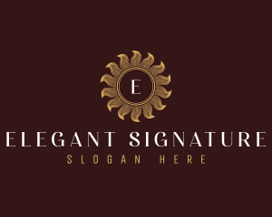 Premium Luxury Sun logo design