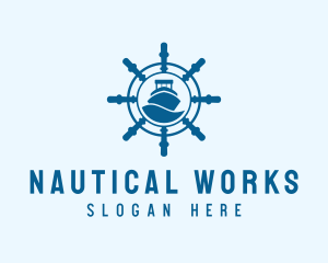 Steering Wheel Maritime Sail logo