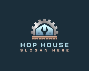 House Construction Tools logo design