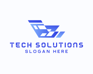 Technology Company Agency logo design