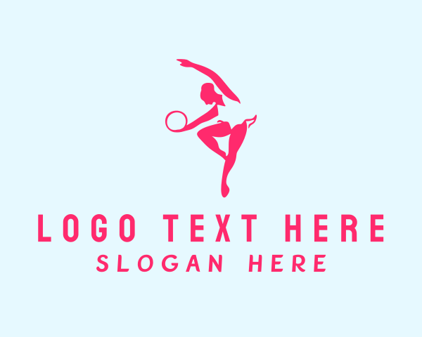 Woman Aerial Gymnast  logo