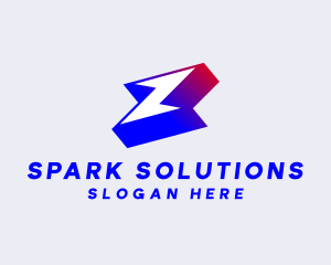 Startup Lightning Bolt logo design