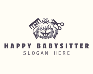 Happy Dog Grooming logo design